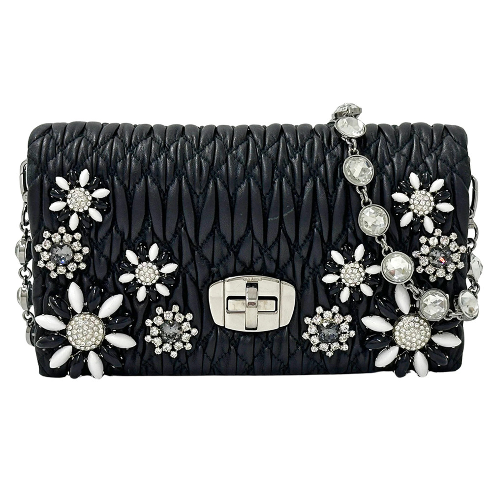 Miu Miu Miu handbag for women, brand name, Matelassé, shoulder bag, leather, ...